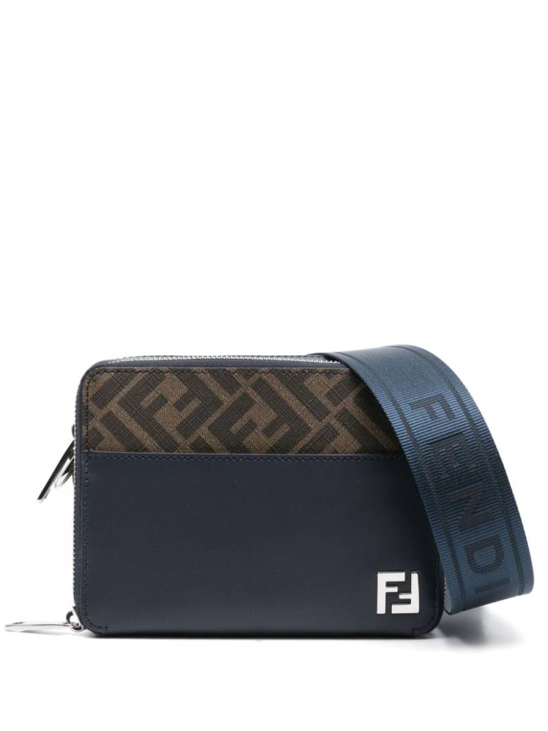 FENDI Zucca-monogram pattern shoulder bag - Blue von FENDI