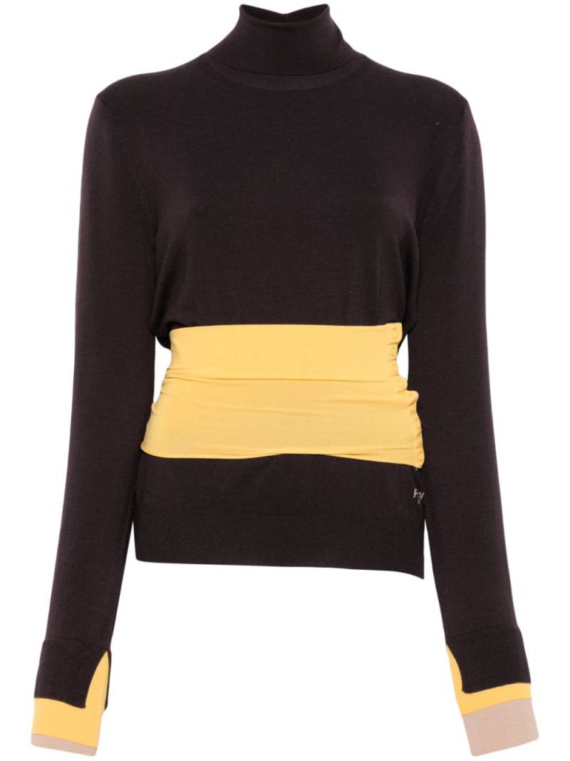 FENDI asymmetric sweater - Purple von FENDI