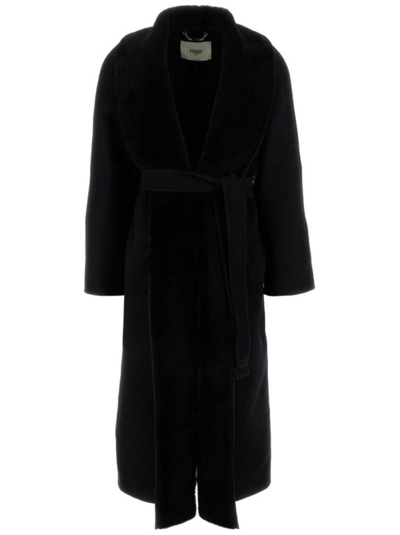 FENDI belted coat - Black von FENDI