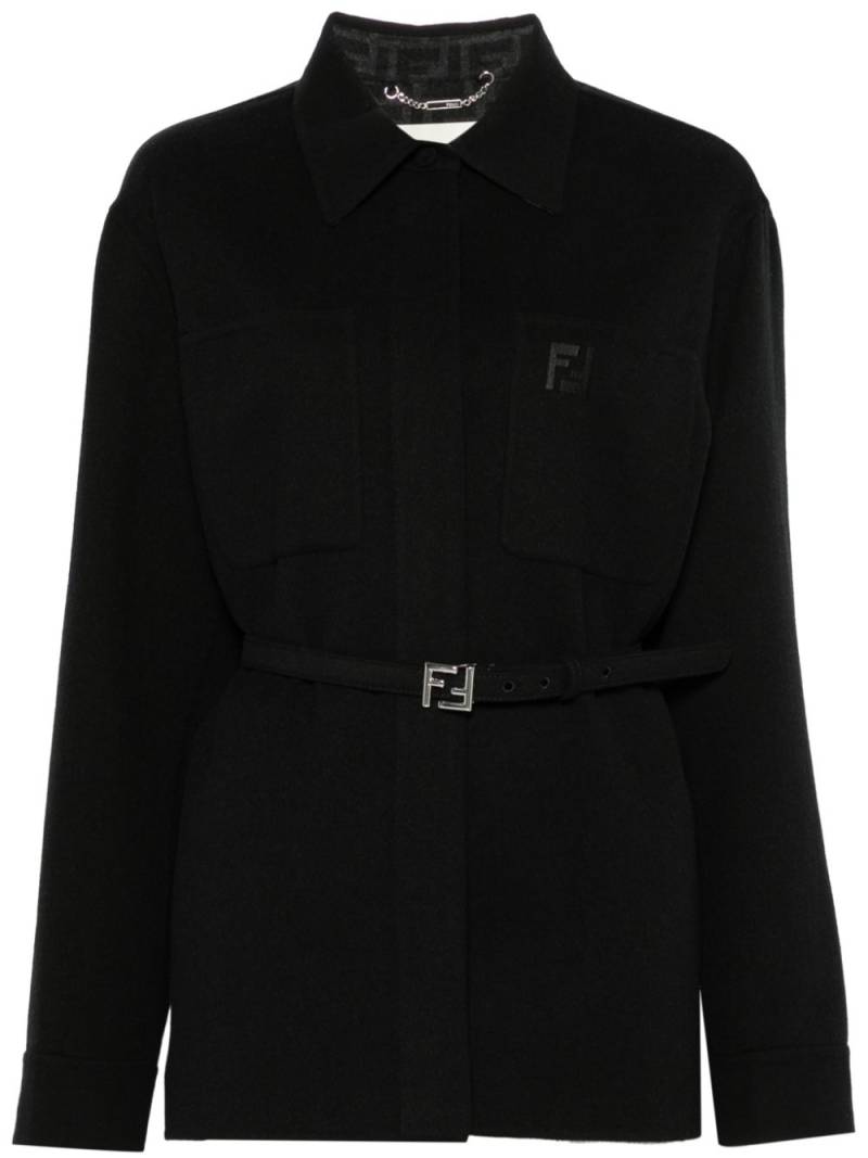 FENDI belted jacket - Black von FENDI