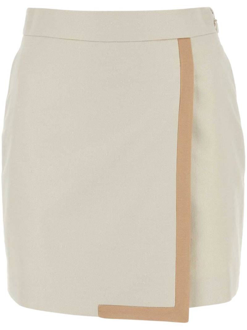 FENDI canvas mini skirt - Neutrals von FENDI