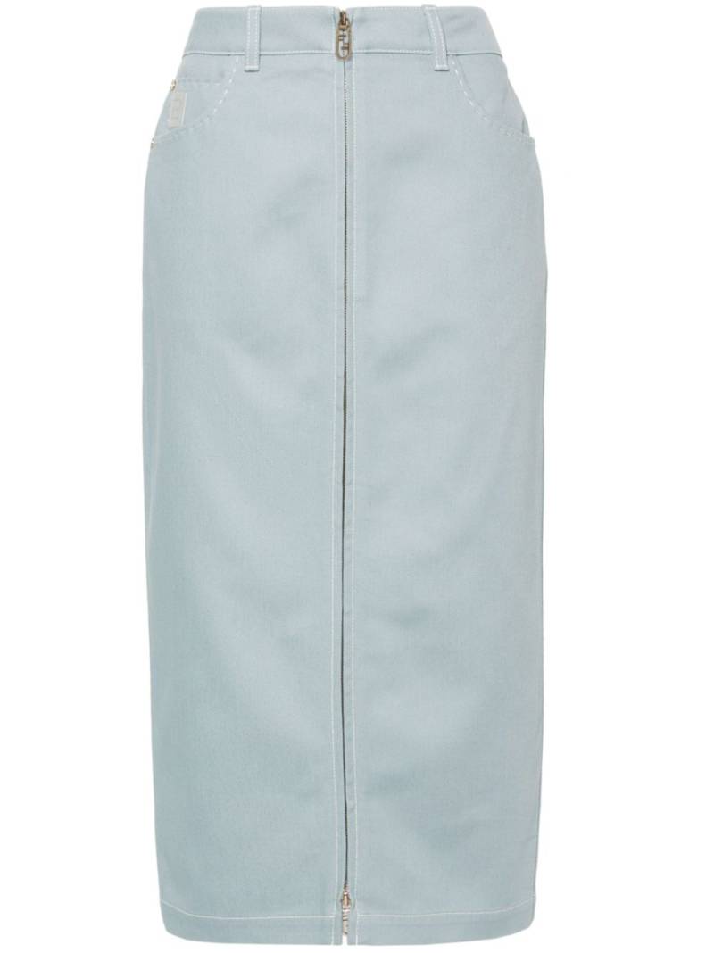 FENDI denim midi skirt - Blue von FENDI