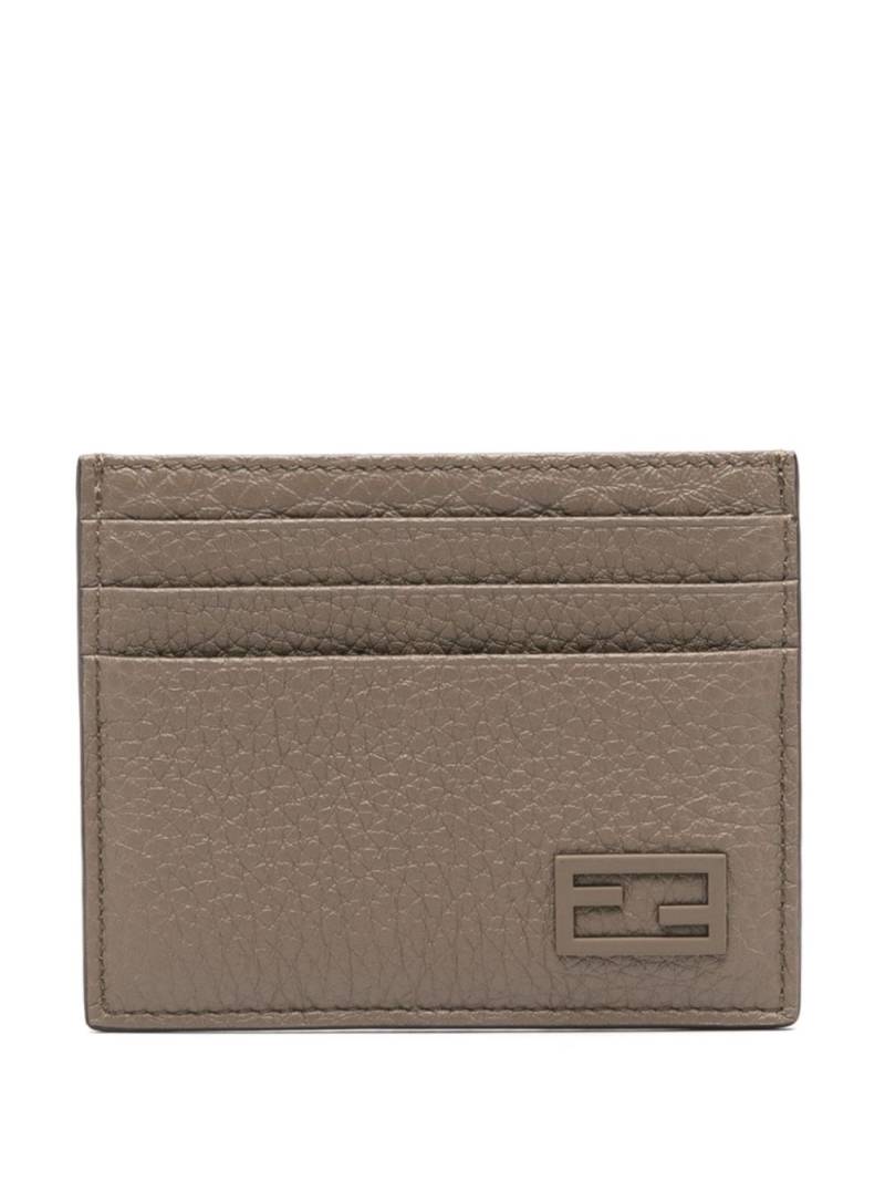 FENDI embossed-logo card holder - Brown von FENDI