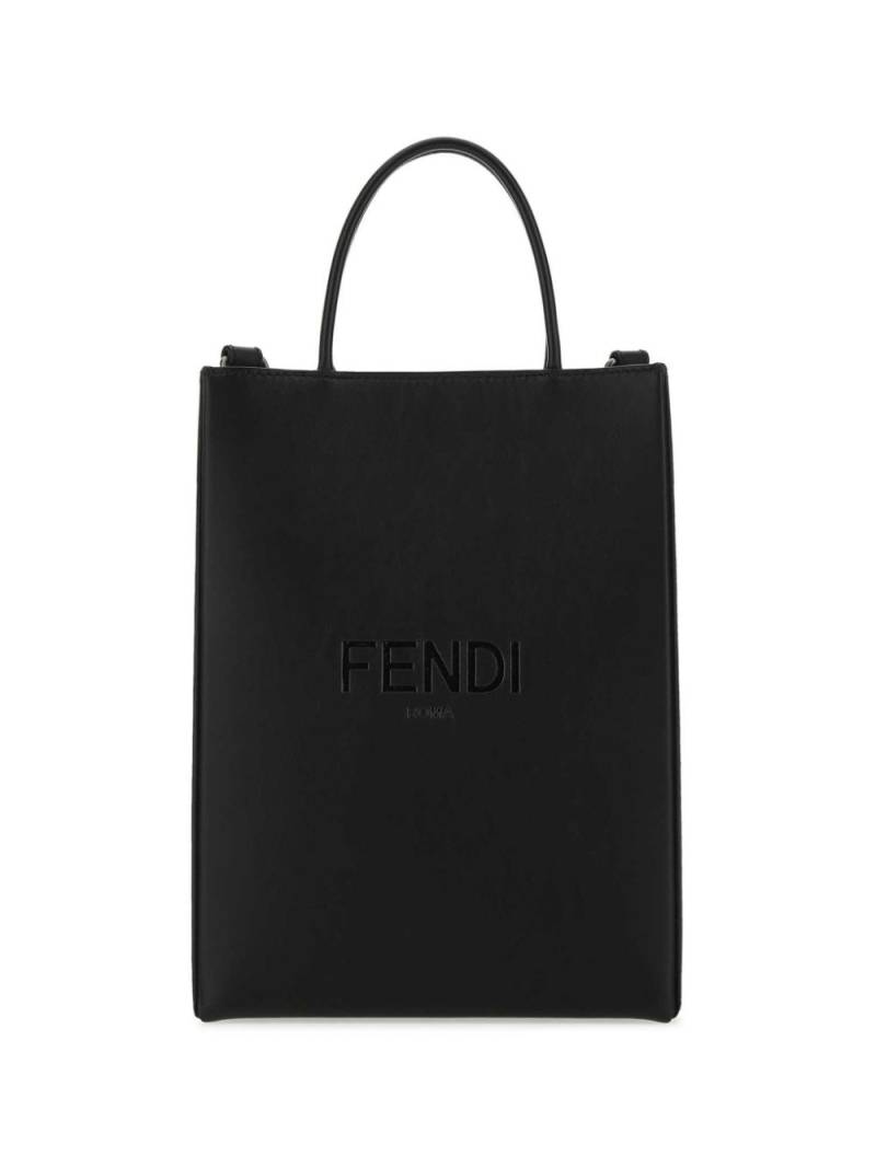 FENDI embossed-logo tote bag - Black von FENDI