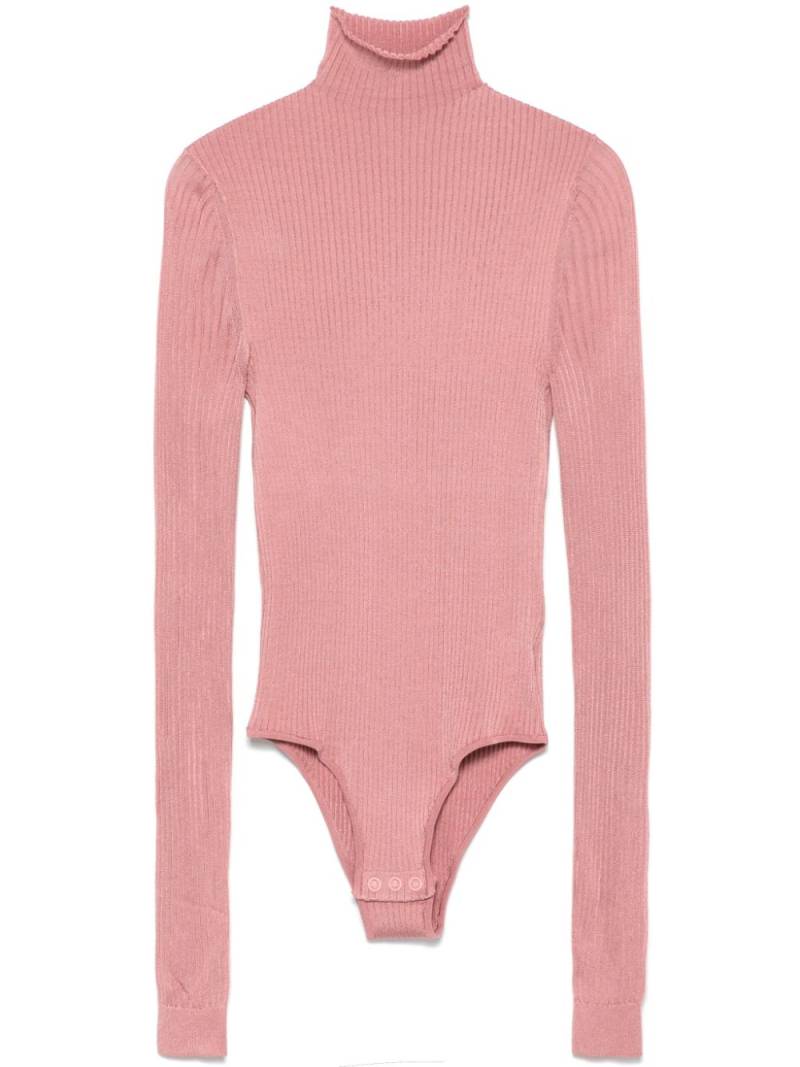 FENDI fine-ribbed bodysuit - Pink von FENDI