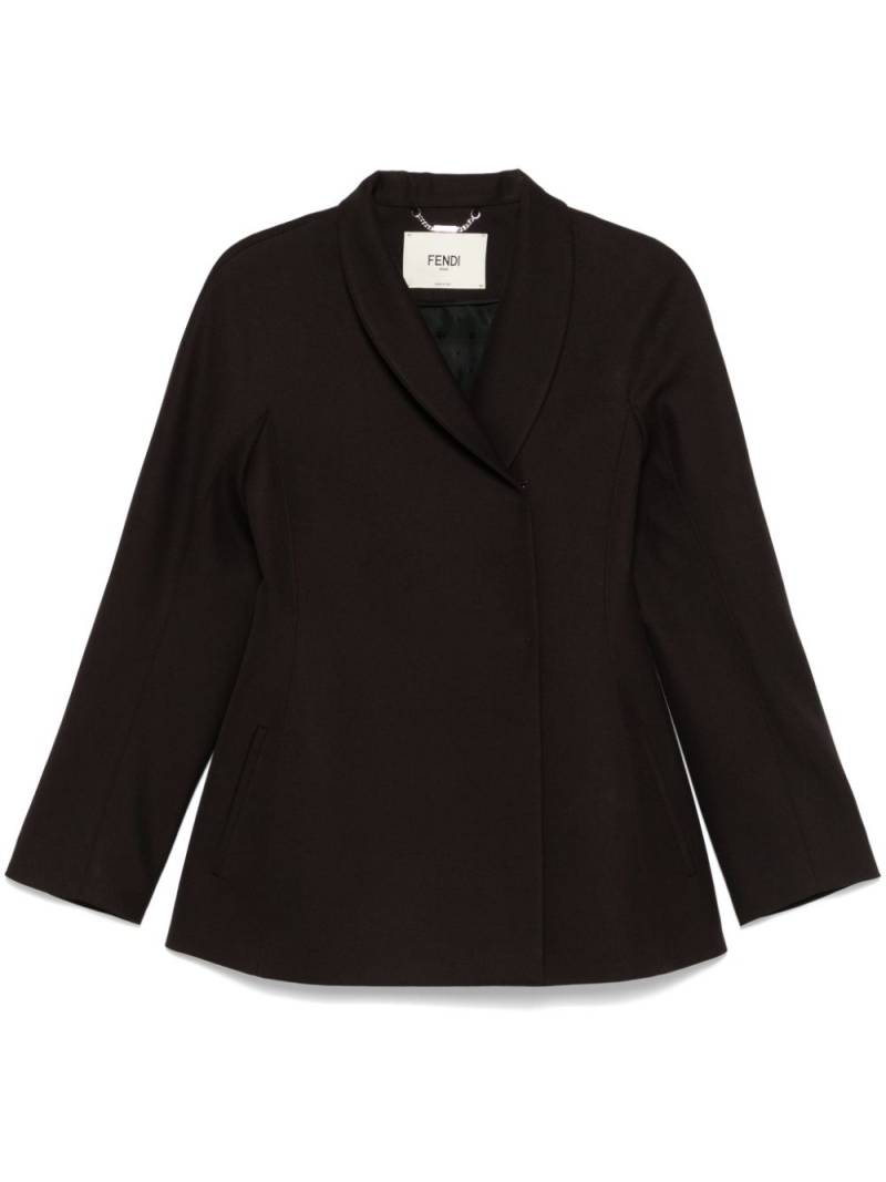 FENDI grain de poudre blazer - Brown von FENDI