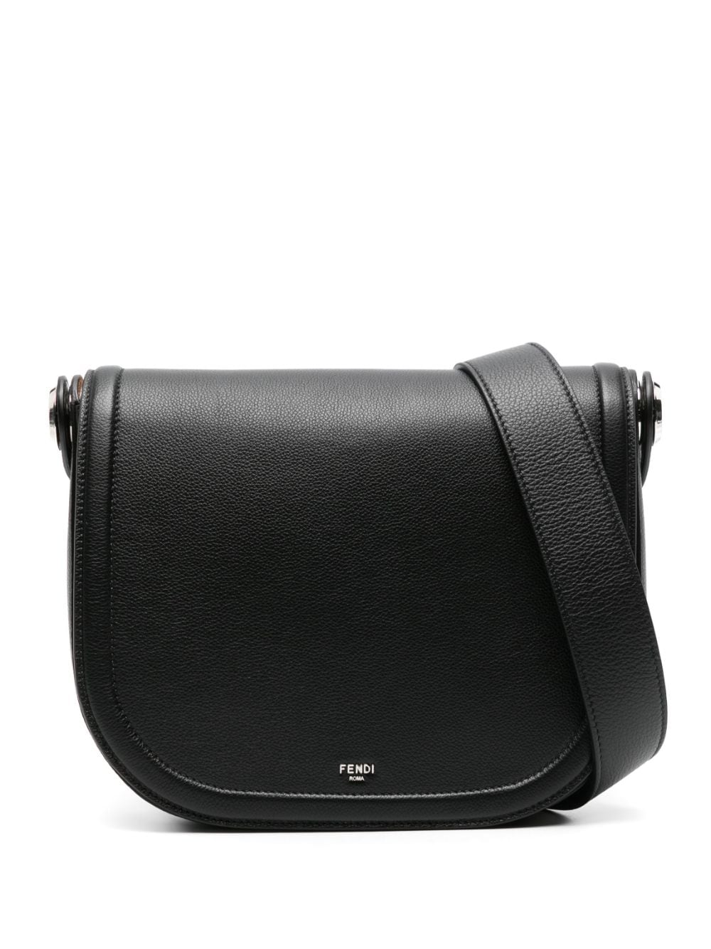 FENDI grained leather messenger bag - Black von FENDI