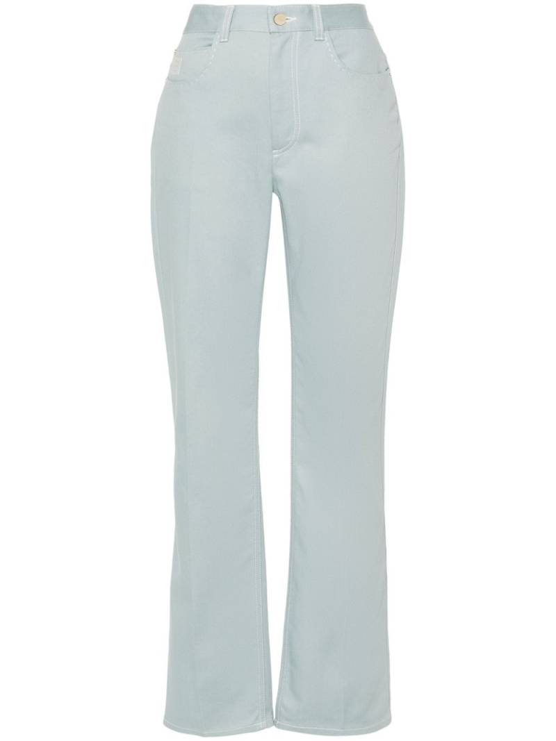 FENDI high-rise straight-leg jeans - Blue von FENDI