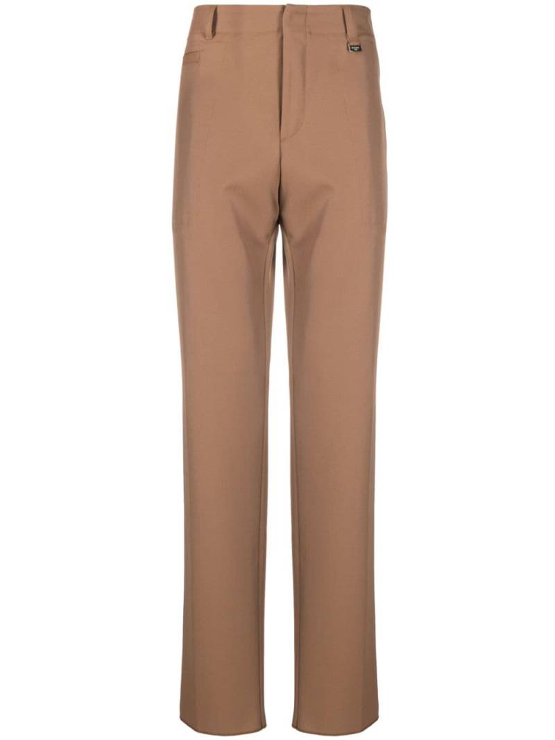 FENDI high-waisted straight-leg trousers - Brown von FENDI