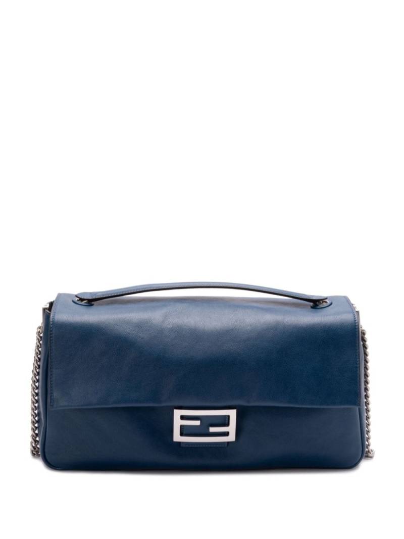 FENDI leather baguette shoulder bag - Blue von FENDI