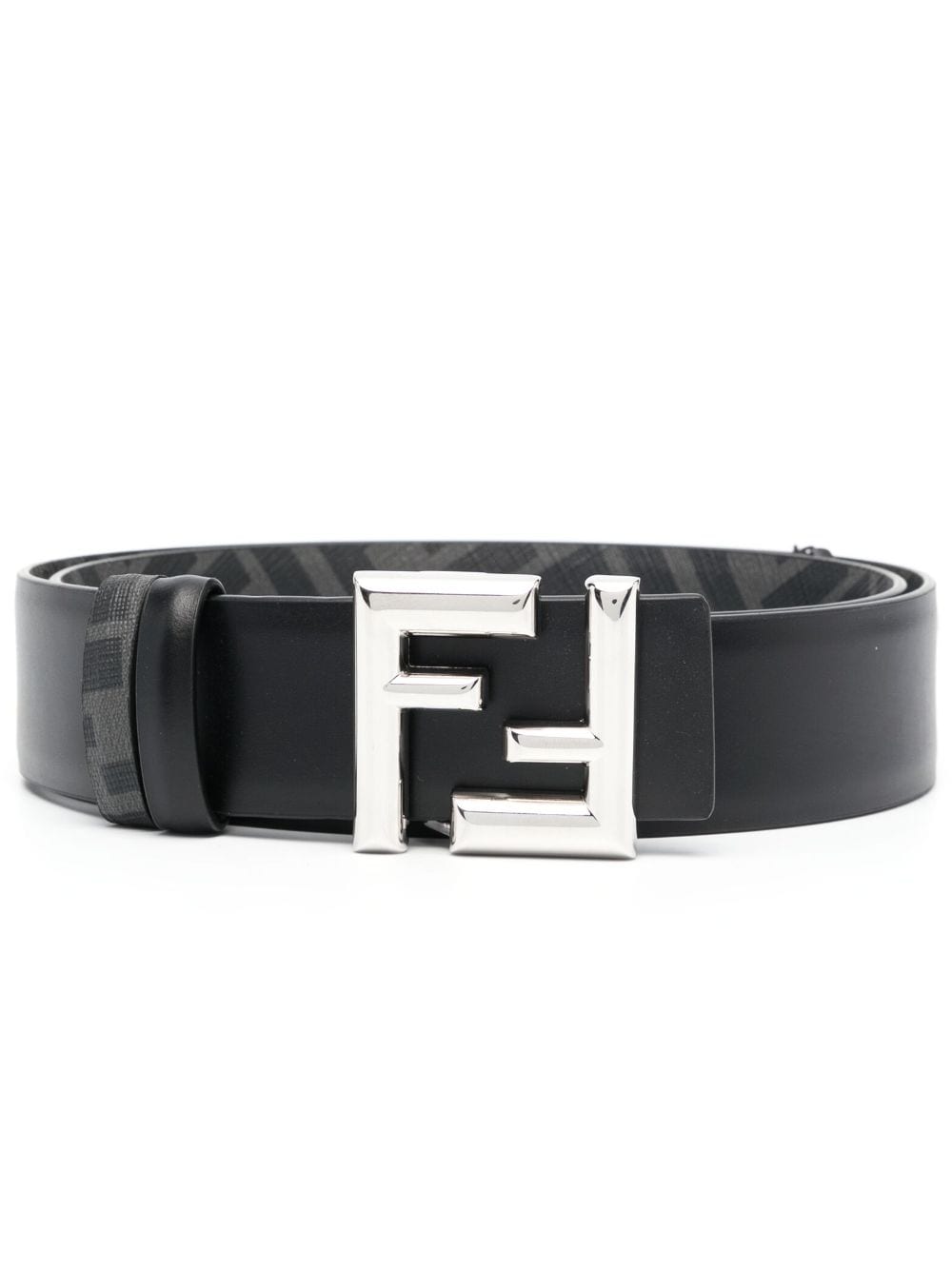 FENDI logo-buckle leather belt - Black von FENDI