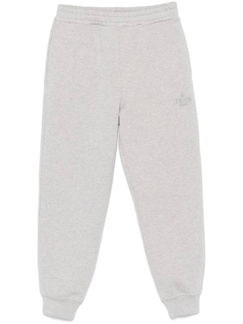 FENDI logo-embroidered track trousers - Grey von FENDI