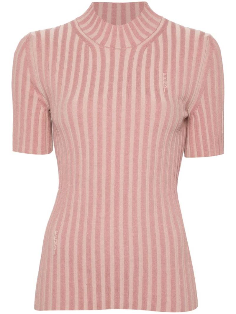 FENDI logo-intarsia top - Pink von FENDI