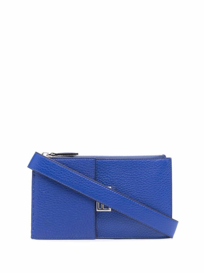 FENDI logo-plaque shoulder bag - Blue von FENDI