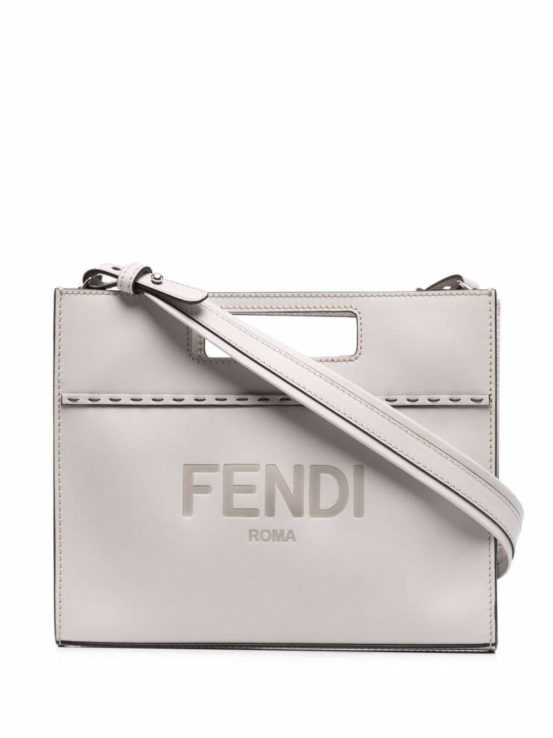 FENDI logo-print tote bag - Grey von FENDI