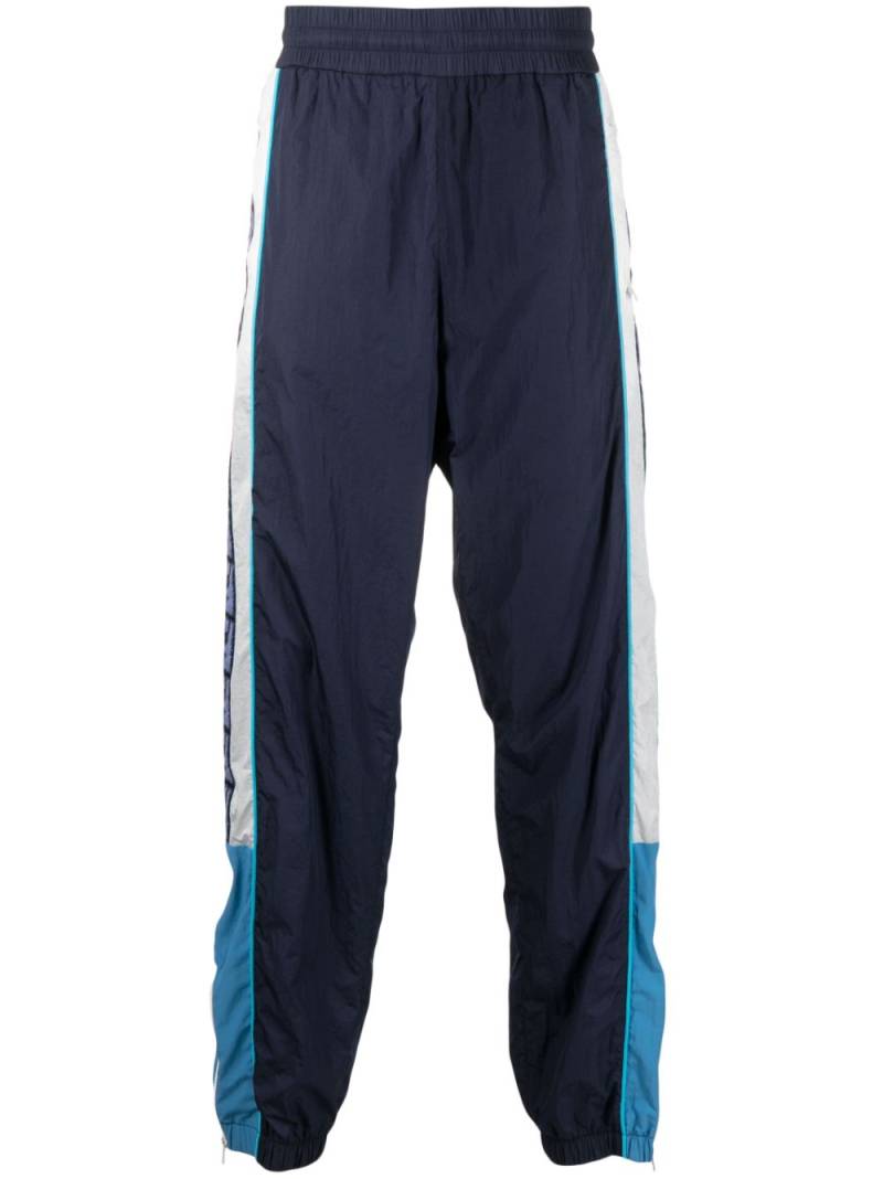 FENDI logo-stripe track pants - Blue von FENDI