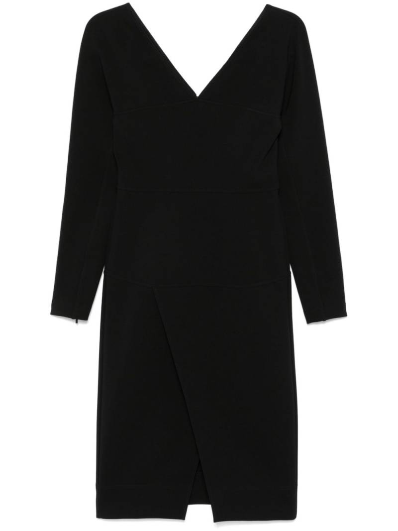 FENDI long-sleeve midi dress - Black von FENDI