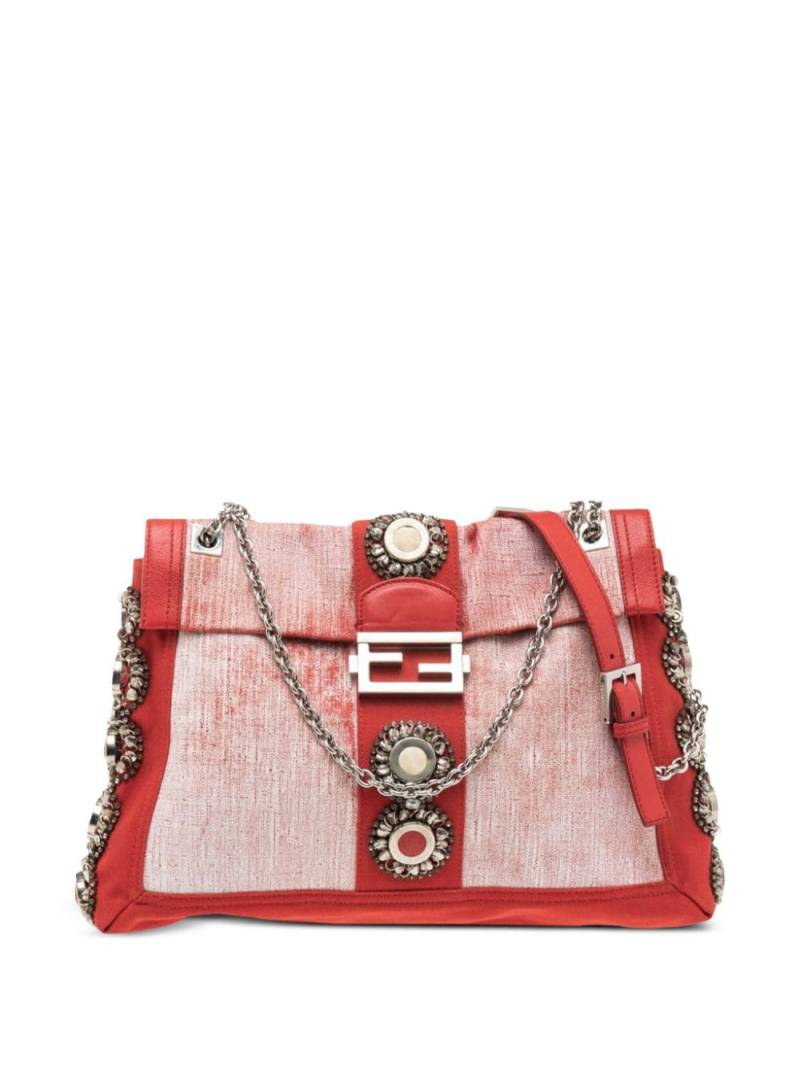 FENDI maxi Baguette shoulder bag - Red von FENDI