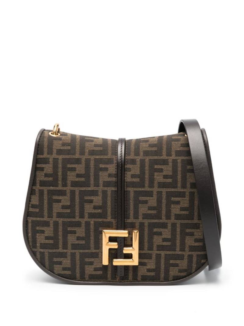 FENDI medium C’mon FF jacquard shoulder bag - Brown von FENDI