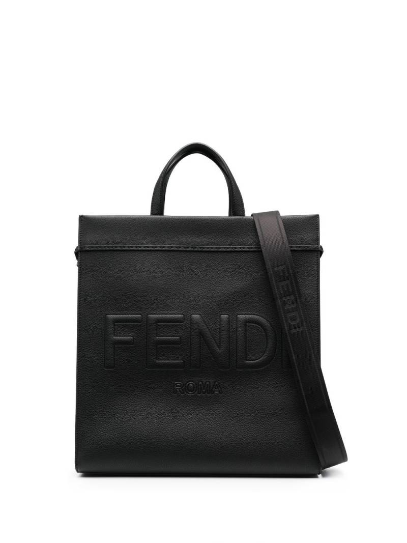 FENDI medium Go To leather tote bag - Black von FENDI