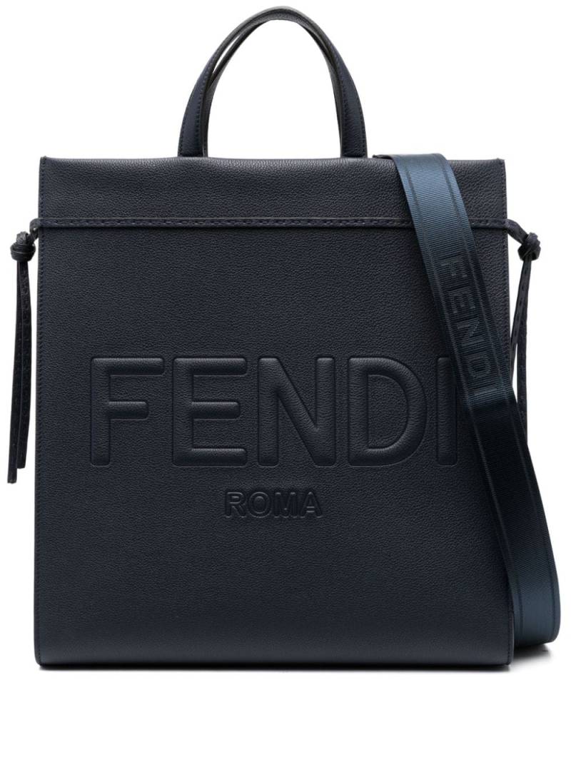 FENDI medium Go To leather tote bag - Blue von FENDI