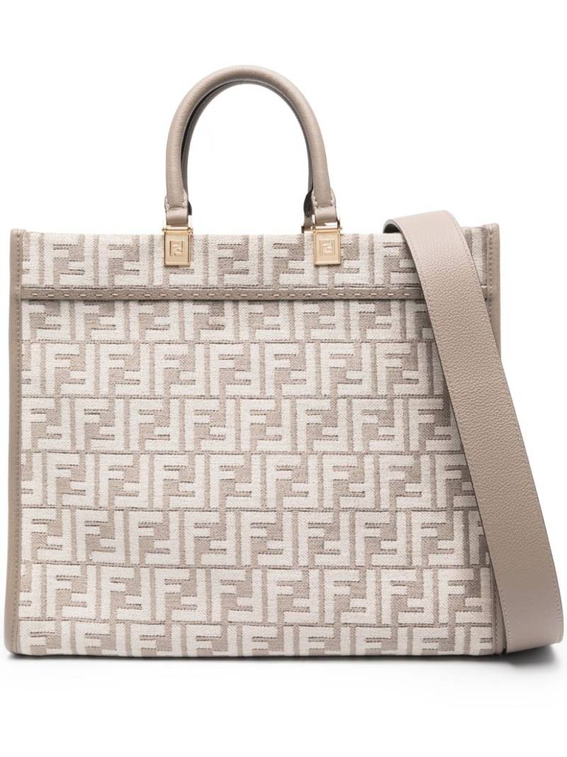 FENDI medium Sunshine FF-print tote bag - Neutrals von FENDI