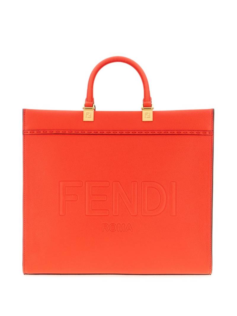 FENDI medium Sunshine leather bag - Red von FENDI