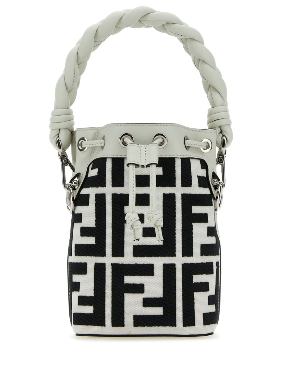 FENDI mini Mon Tresor monogram bucket bag - White von FENDI