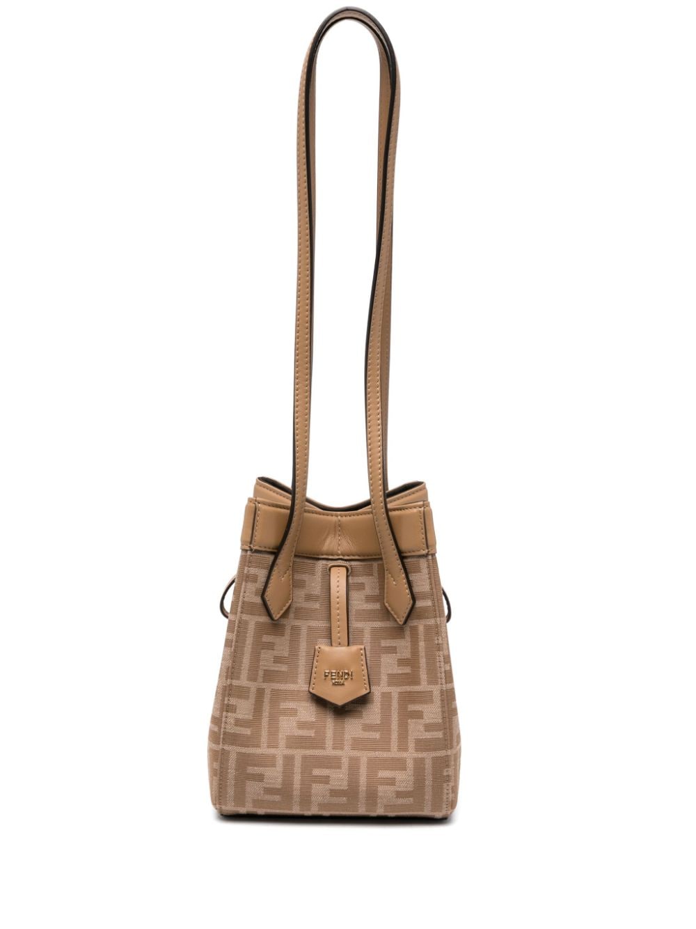 FENDI mini Origami bucket bag - Brown von FENDI