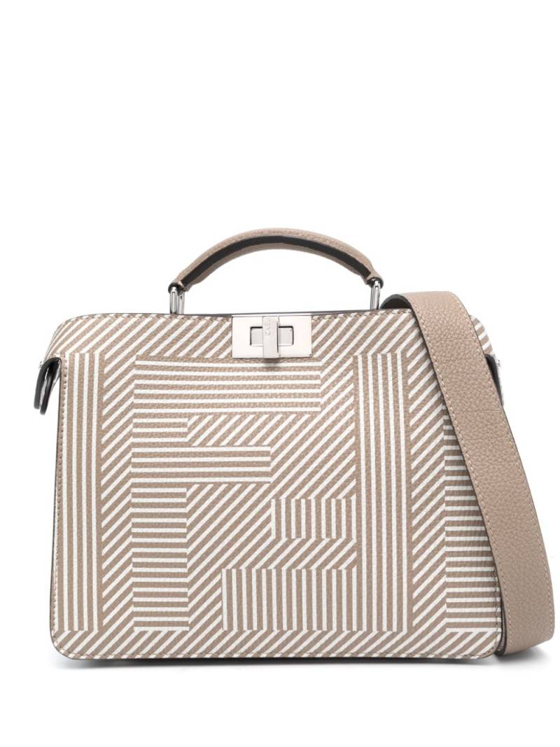 FENDI mini Peekaboo ISeeU tote bag - Neutrals von FENDI