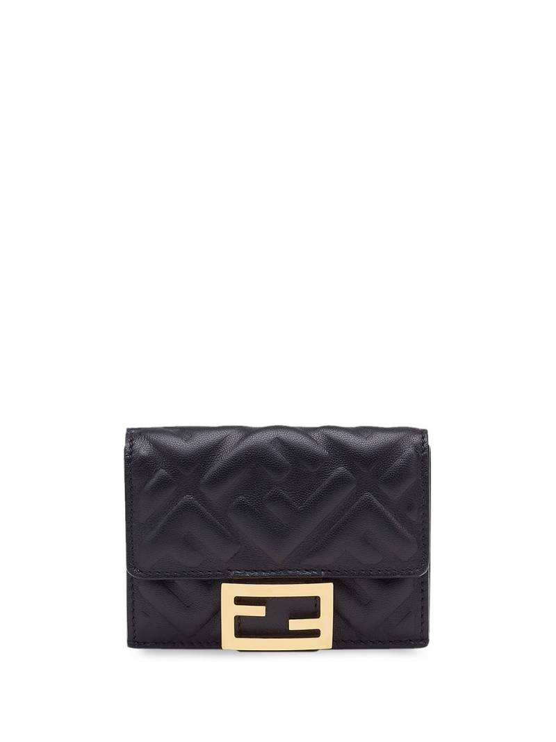 FENDI monogram pattern wallet - Black von FENDI