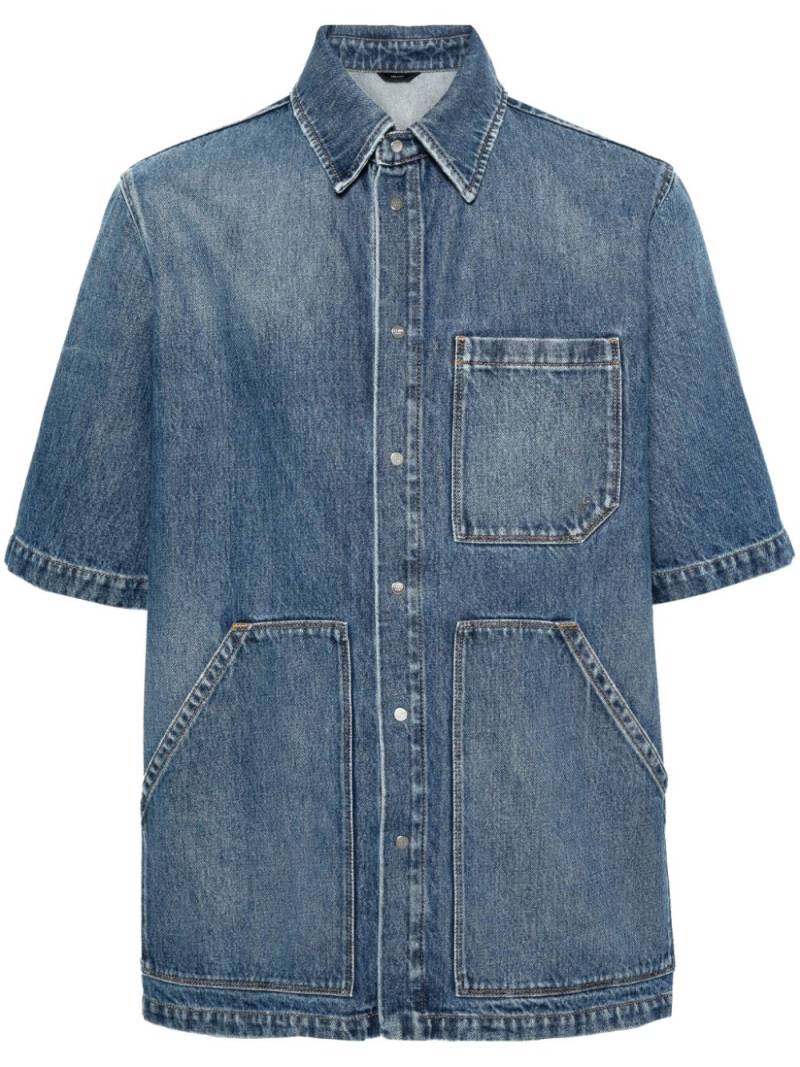 FENDI multi-pocket denim shirt - Blue von FENDI