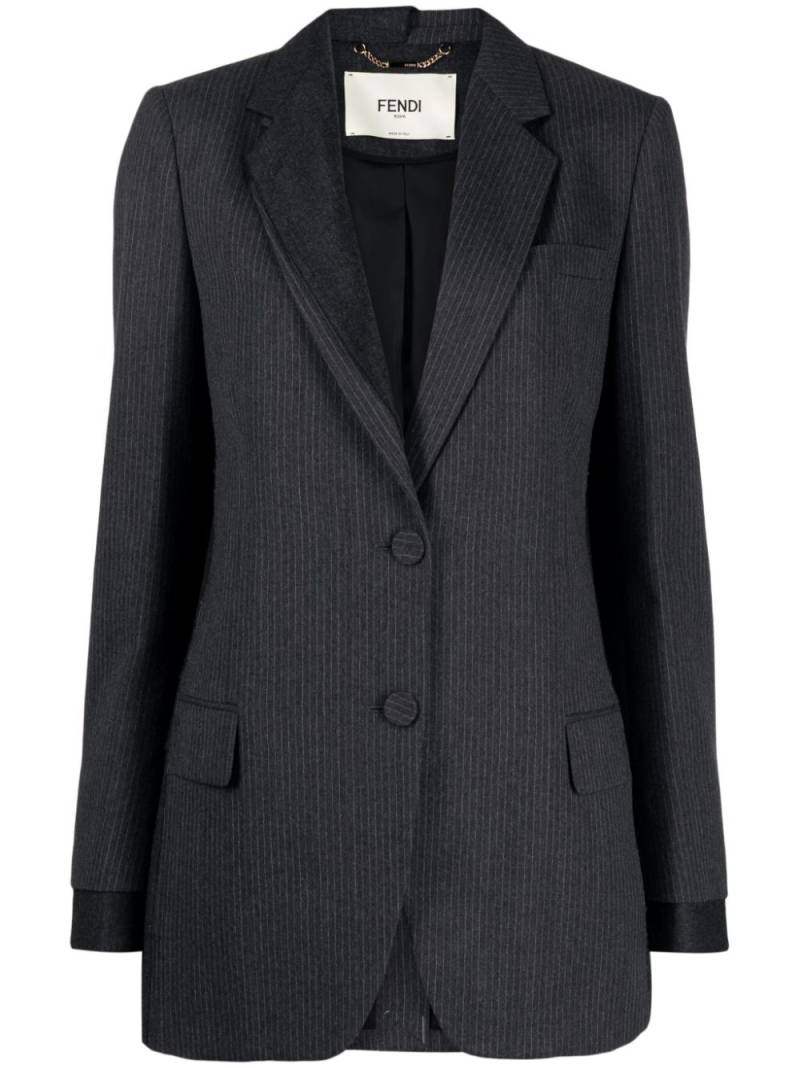 FENDI pinstripe wool blazer - Grey von FENDI