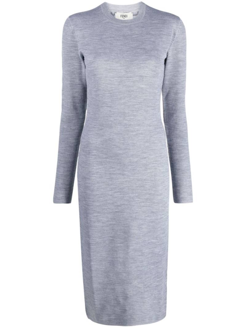 FENDI reversible logo-jacquard dress - Grey von FENDI