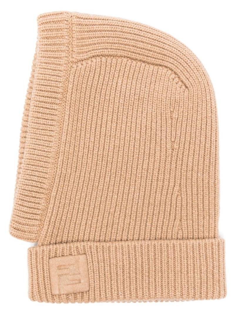 FENDI ribbed balaclava - Brown von FENDI