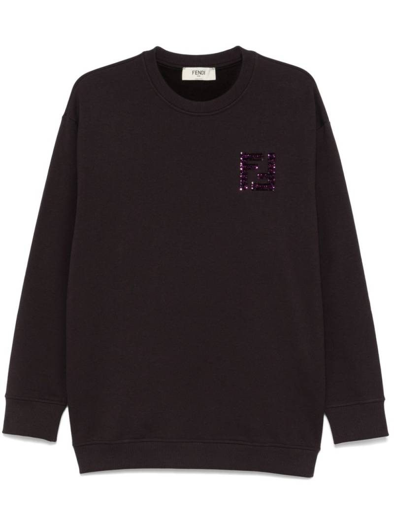 FENDI FF-logo sweatshirt - Purple von FENDI