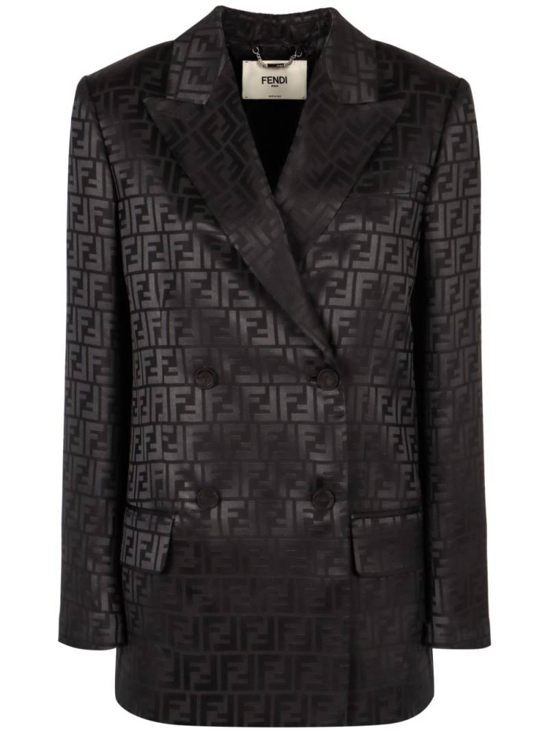 FENDI silk blazer - Black von FENDI