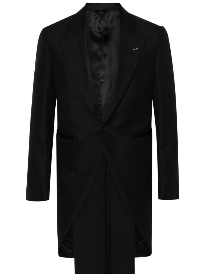 FENDI single-breasted tailcoat suit - Black von FENDI