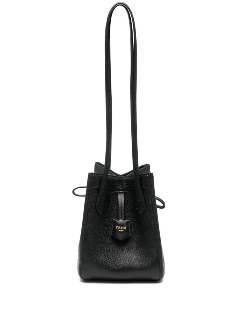 FENDI small Origami leather bag - Black von FENDI