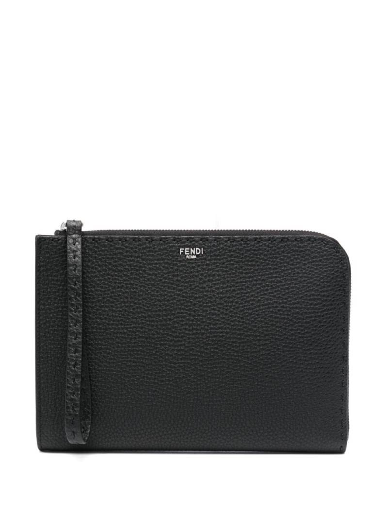 FENDI small Selleria clutch bag - Black von FENDI