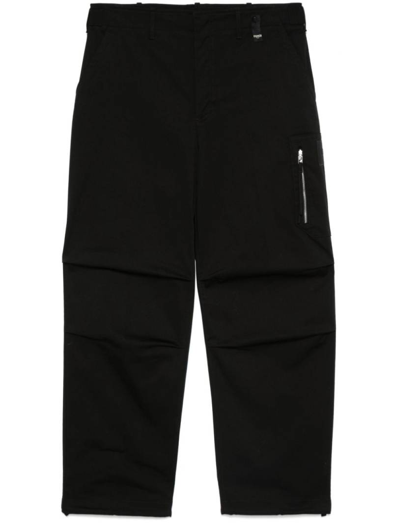 FENDI straight-leg trousers - Black von FENDI