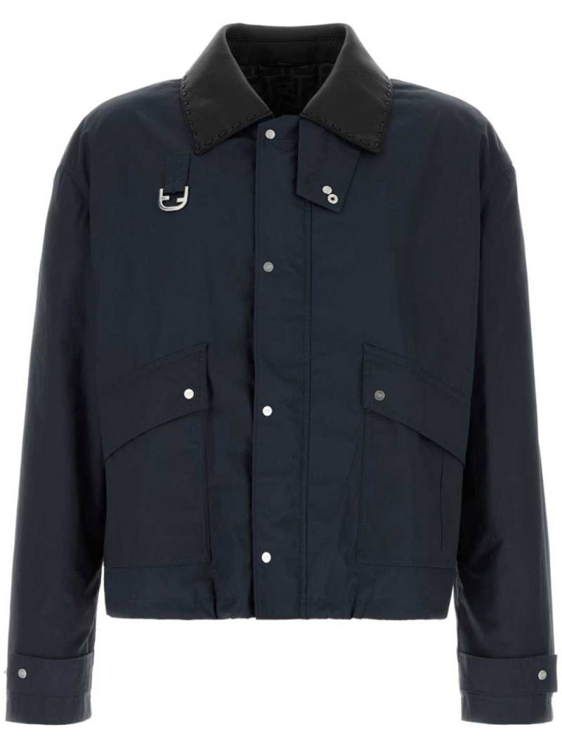 FENDI waxed cotton jacket - Blue von FENDI