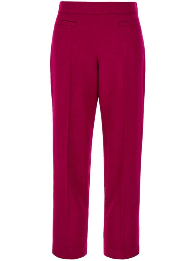 FENDI wool-blend cropped trousers - Red von FENDI