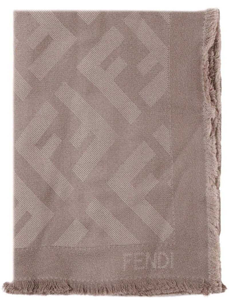 FENDI wool-cashmere scarf - Grey von FENDI