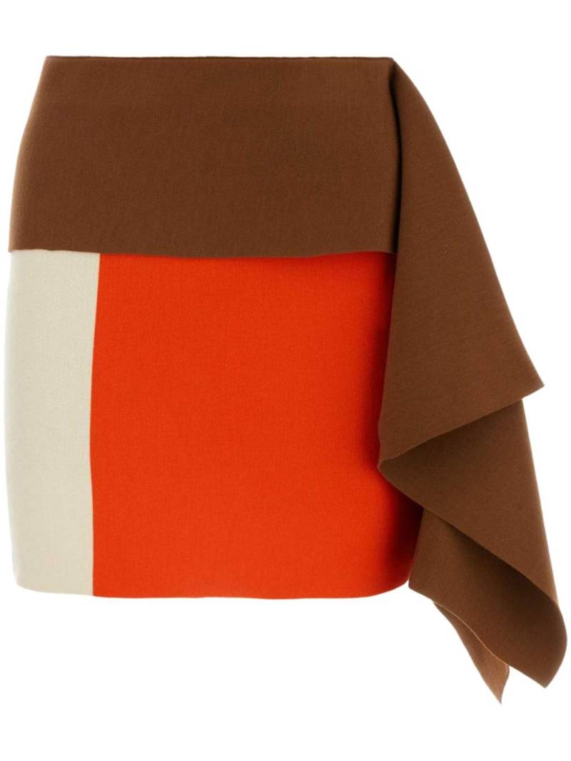 FENDI wool mini skirt - Brown von FENDI