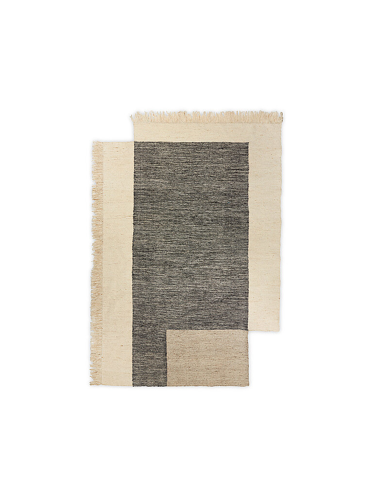 FERM LIVING Teppich COUNTER RUG 200x300 Charcoal Off-white  bunt von FERM LIVING