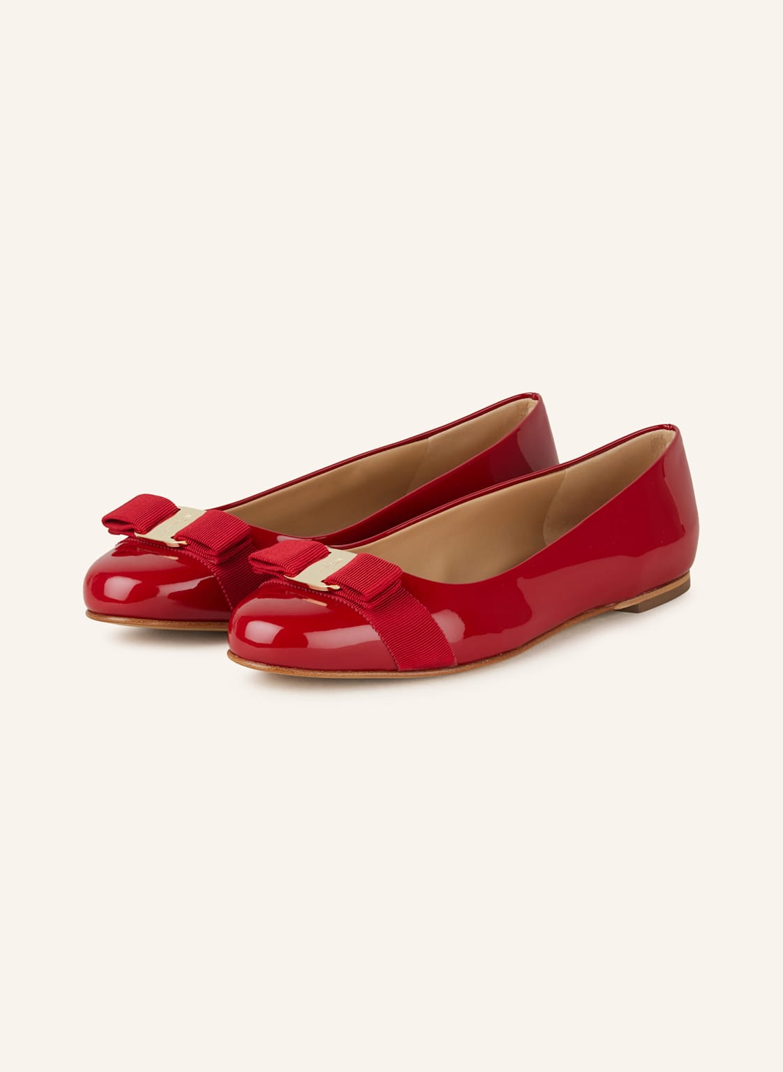 Ferragamo Ballerinas Varina rot von FERRAGAMO