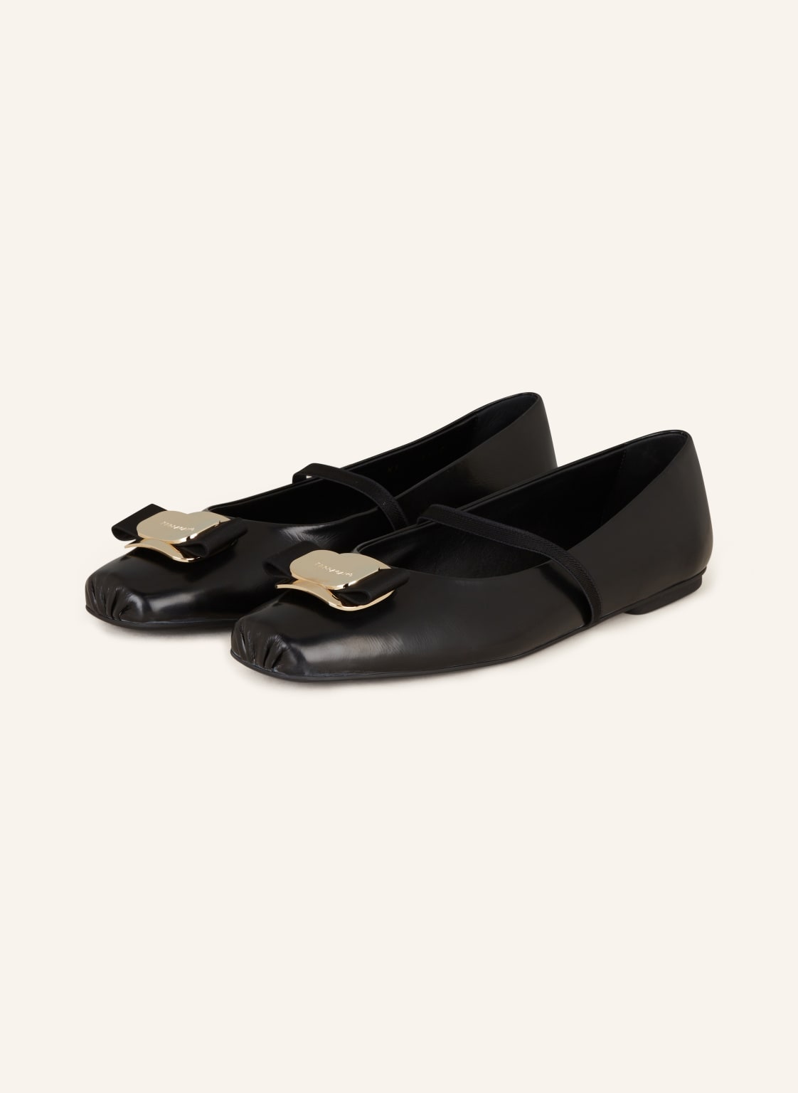 Ferragamo Mary-Jane-Ballerinas Zina schwarz von FERRAGAMO