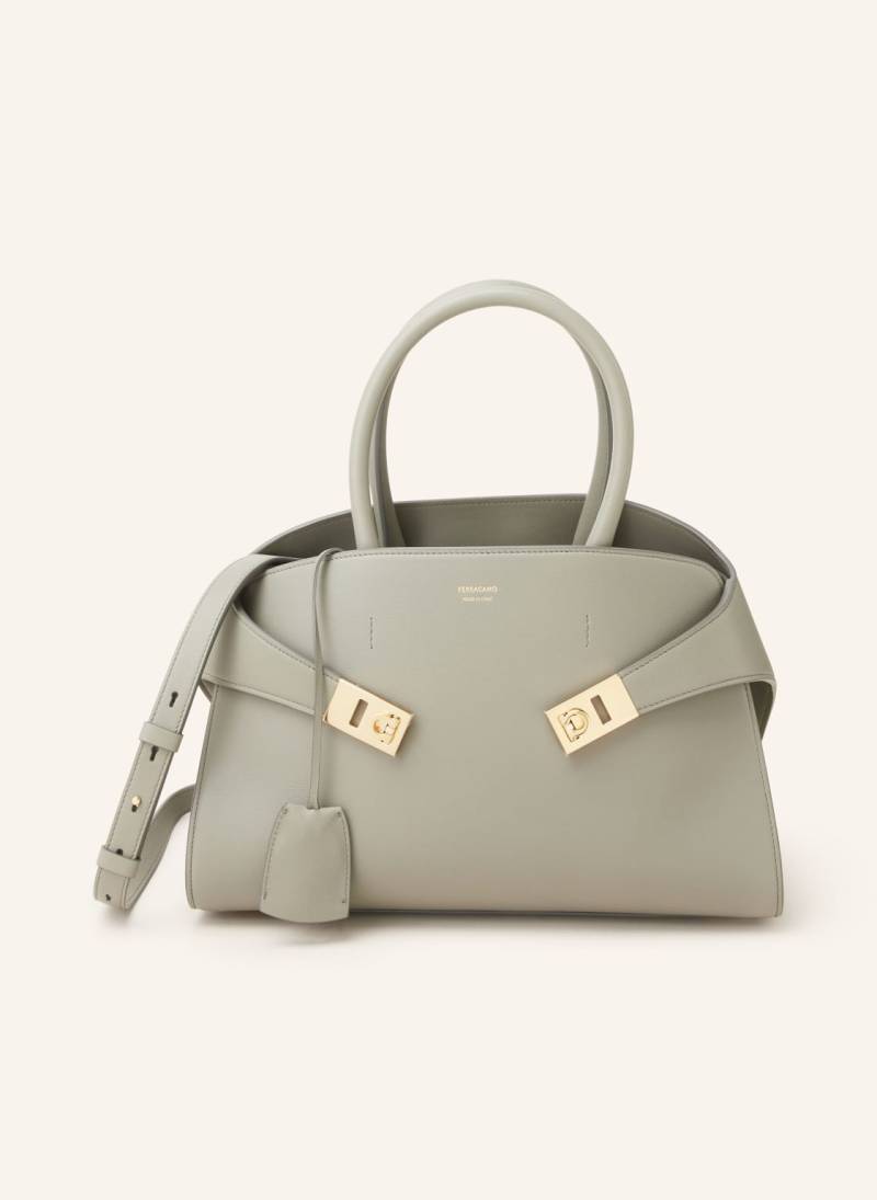 Ferragamo Handtasche Hug Small grau von FERRAGAMO