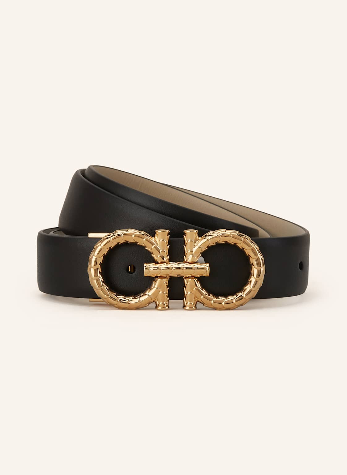 Ferragamo Ledergürtel schwarz Ferragamo Ledergürtel schwarz von FERRAGAMO